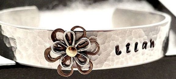 Belle Chic:  Personalized Girls’ Bracelet Cuff ~ Makes a Great Gift!