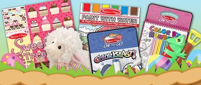OFFER EXTENDED!!  Easter Basket Stuffers at Melissa & Doug ~ Save $5 Off $50 with Discount Code!  Ends 3/22