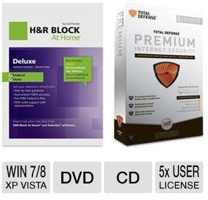 FREE H&R Block At Home Deluxe Tax Software + Internet Security Software ~ 3/26/13 Only