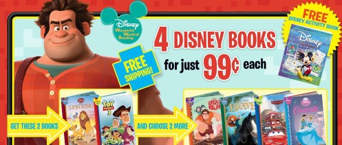 Get 4 Disney Books for $3.96 + FREE Shipping!