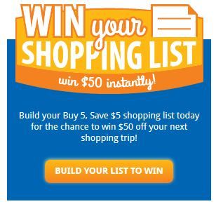 Kroger: “Win Your Shopping List” Contest & Win $50!