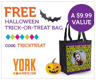 YorkPhoto.com ~ FREE Trick-Or-Treat Bag Just Pay $3.99 Shipping!   Ends 10/31