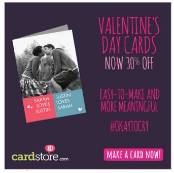Cardstore has Valentine’s Day Cards for 30% Off!