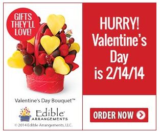 Say Happy Valentine’s Day with Edible Arrangements!