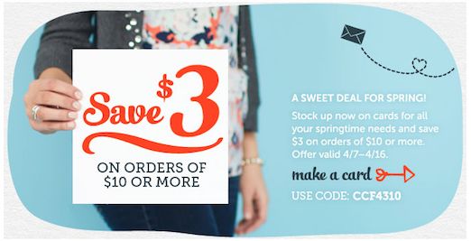 Cardstore ~ Save $3 on Orders of $10 or More!  Ends 4/16