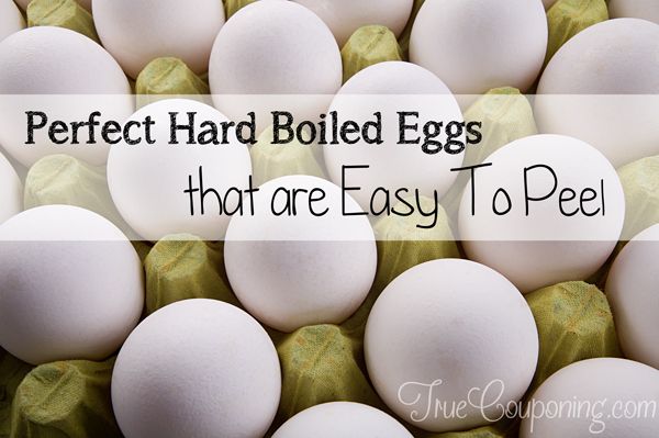 Perfect Hard Boiled Eggs That Are Easier to Peel