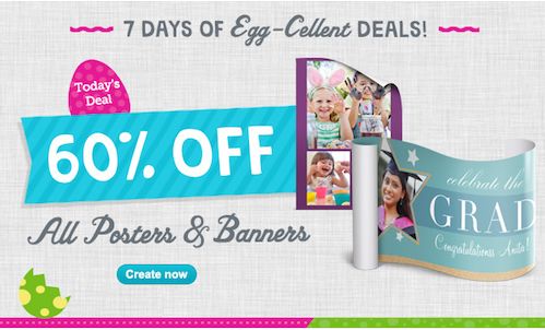 Walgreens Photo Deals ~ Save 60% on Posters and Banners  TODAY ONLY 4/4