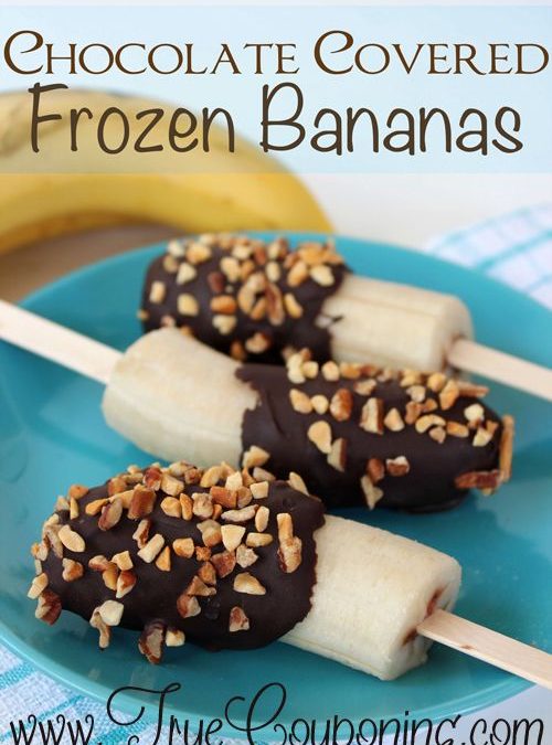 Frozen Chocolate Covered Bananas