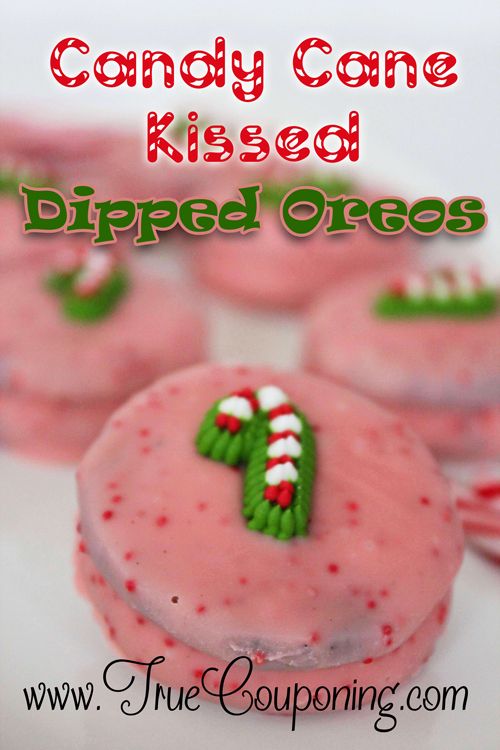 The Best Dipped Oreos Kissed With A Candy Cane