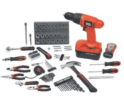 Black and Decker Home Project Kit 133-pc. 18V $69 + FREE Shipping!