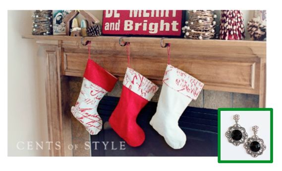 Cents of Style ~ Christmas Stocking + Earrings $8.95 & FREE Shipping! TODAY ONLY!