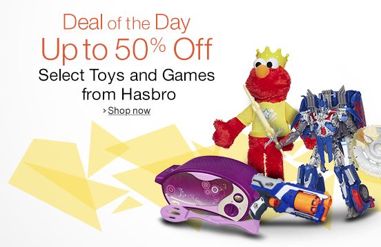 TODAY ONLY ~ Save Up to 50% on Select Toys and Games from Hasbro!