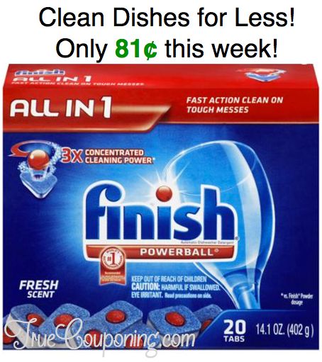 Hot Deal Shown Today on Fox! {Finish Dishwasher Tabs Only 81 Cents Each!}