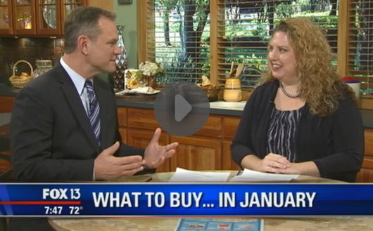 Fox 13 Savings Segment ~ Know What to Buy In January to Keep your Budget in “Check”!