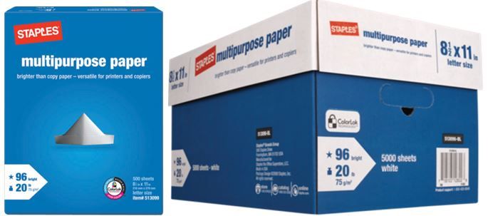 Paper Deals at Staples: ONE Cent Pack PLUS 10-Ream Case for $10! ~ Ends Saturday!