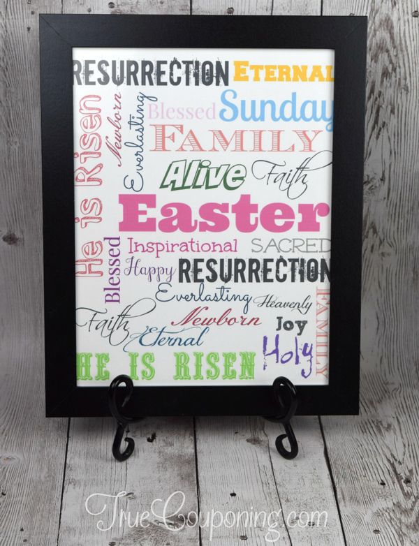 free Easter subway art printable