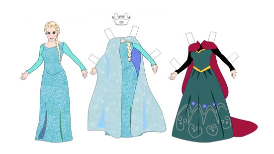 FREE Printable Paper Dolls ~ Elsa, Tinker Bell, Snow White and more!