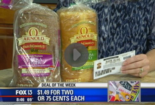 Hot Deal Fox Aired Today! {Get a Loaf of Sandwich Bread for Only $0.75!}