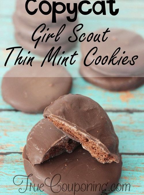 Copycat Girl Scout Thin Mint Cookies Recipe