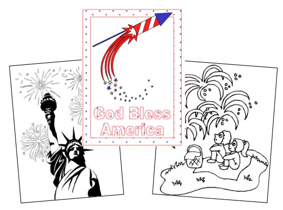 FREE 4th of July Coloring Pages for Kids!