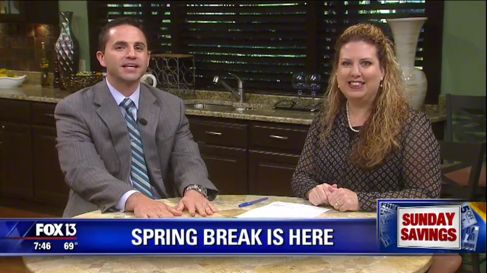 {Video Replay} Fox 13 Savings Segment ~ SUPER FUN Spring Break Ideas That Won't Break the Bank!
