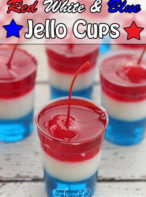 Patriotic Jell-O Cups are PERFECT for the 4th of July!