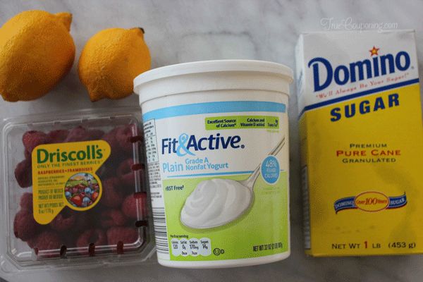 Raspberry Lemonade Yogurt Frozen Pops Ingredients