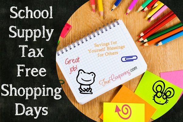 School-Supply-Tax-Free-Shopping-Days