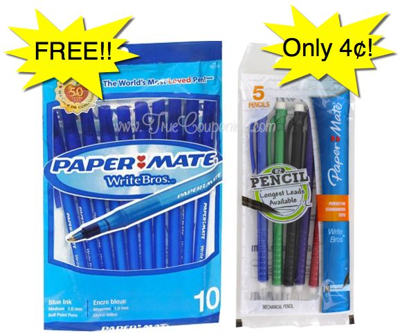 Hot Deal Fox Aired Today! {FREE Paper-Mate 10-pack Pens OR $.04 5-pack Pencils!}