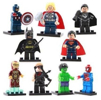 Super Hero Mini Figures Set of 9 just $5.31 SHIPPED!