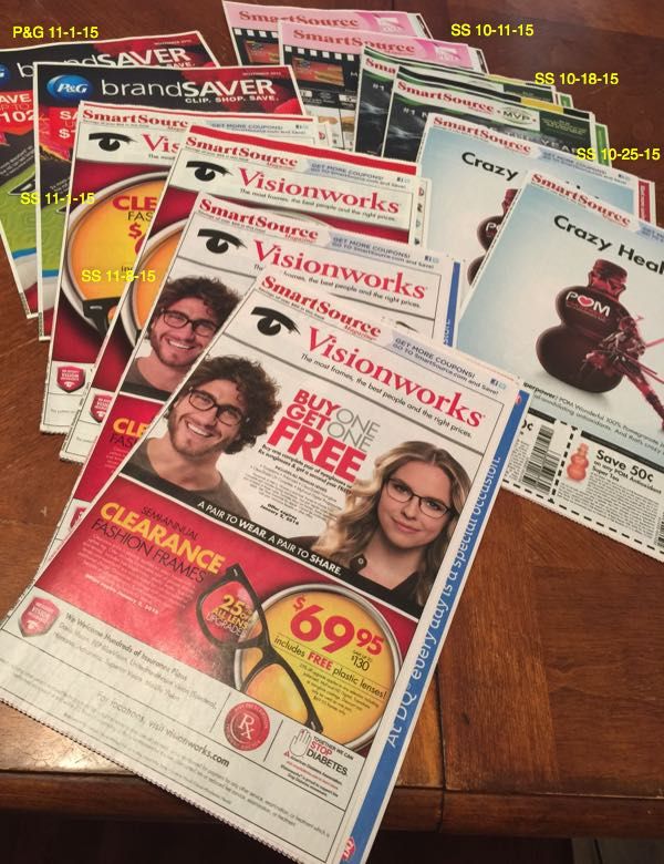 Coupons to Giveaway 11-10-15