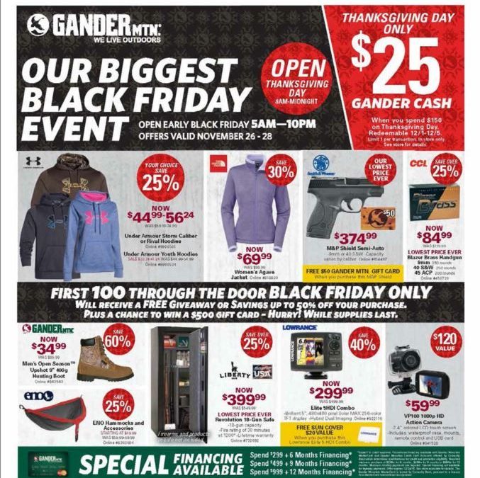 Gander Mountain Black Friday Ad 2015