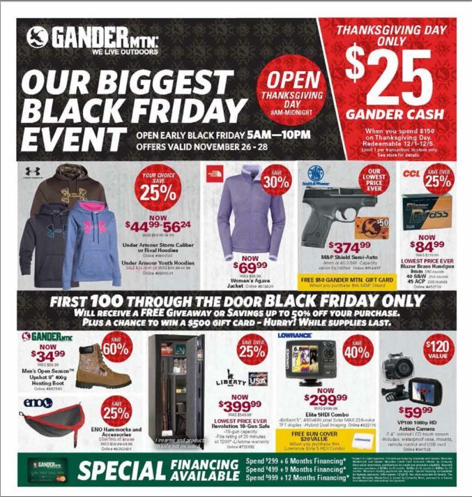 Gander Mountain Black Friday Ad 2015