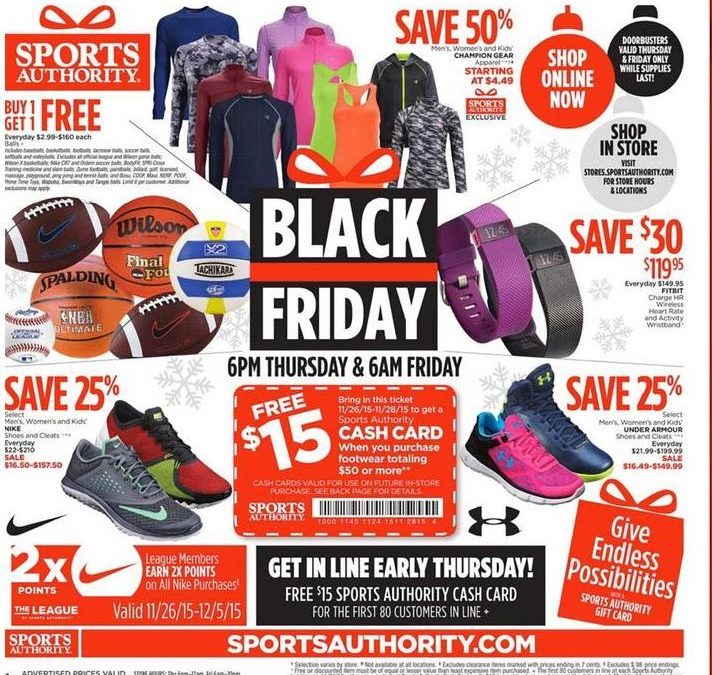 Sports Authority Black Friday Ad 2015