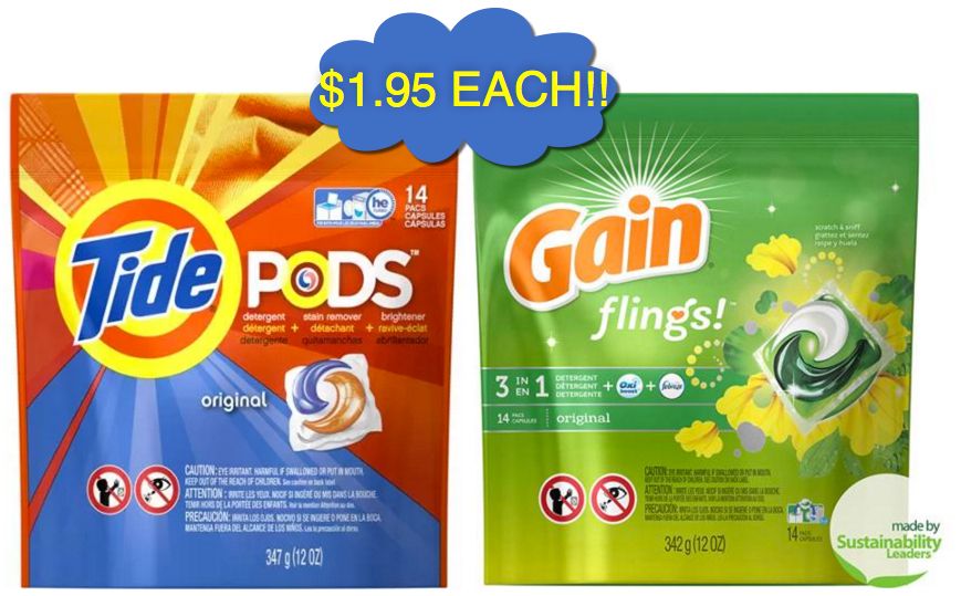 {Daily} FOX Deal! Tide Pods OR Gain Flings only $1.95 at Dollar General or Walmart!