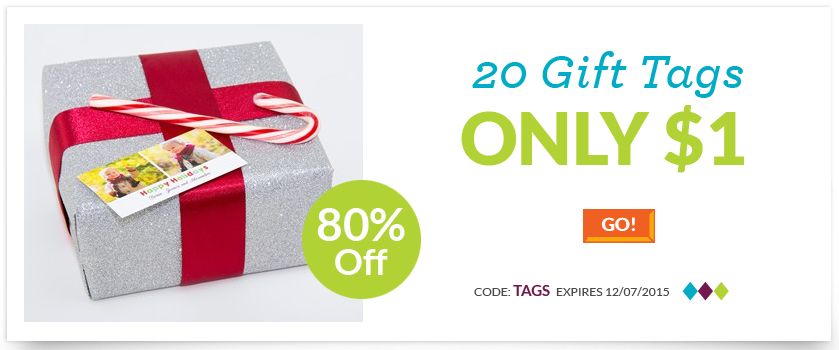 Save 80% on York Photo Holiday Gift Tags!