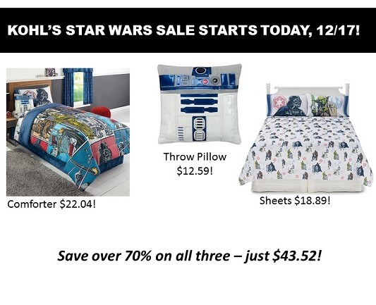 Save Lots of Galactic Credits on Your Star Wars Gifts at Kohl’s after Discounts & Kohl’s Cash! ~Ends 12/24