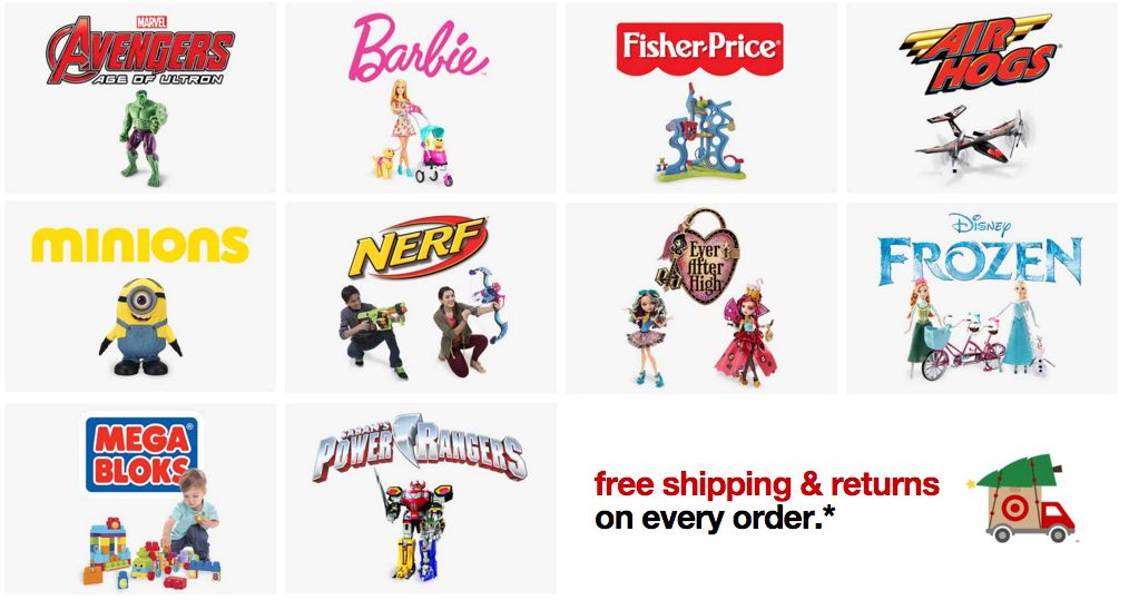 BOGO 50% Off Top Toy Brands! FREE Shipping & Returns Too! Barbie, NERF, Fisher Price and More!