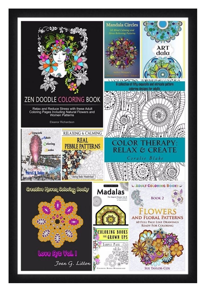 10 FREE eBooks:  Coloring Books for Adults