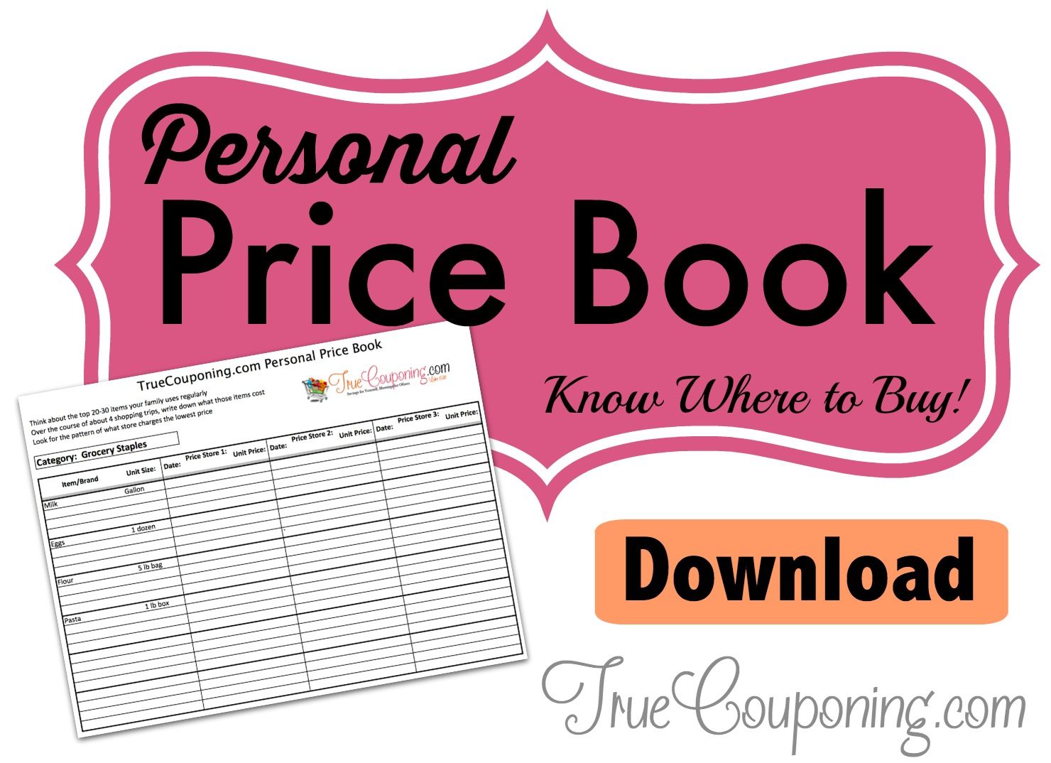 Personal Price Book Main Image
