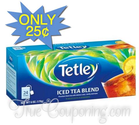 Fox Deal of the Week! Tetley Tea Only $0.25 Per Family Size Box!!