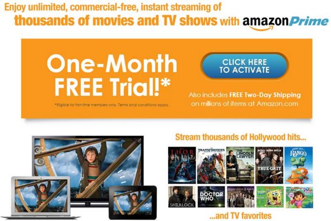 Try Amazon Prime Free For 30 Days Free Movies Free Shipping Free Ebooks More