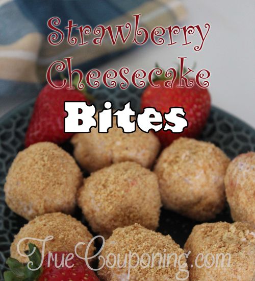 Strawberry Cheesecake Bites - Featured Image
