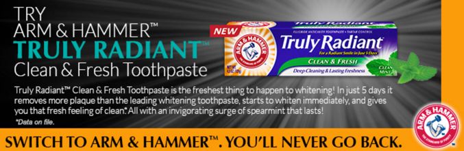FREE Arm & Hammer Toothpaste!