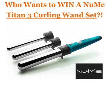 And The Winner of the NuMe Titan 3 Curling Wand Set is…..