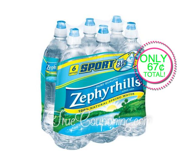 Fox Deal of the Week! 6-Pack Zephyrhills Water Bottles $.67 Total!! {That's Only $.11 each Bottle!}