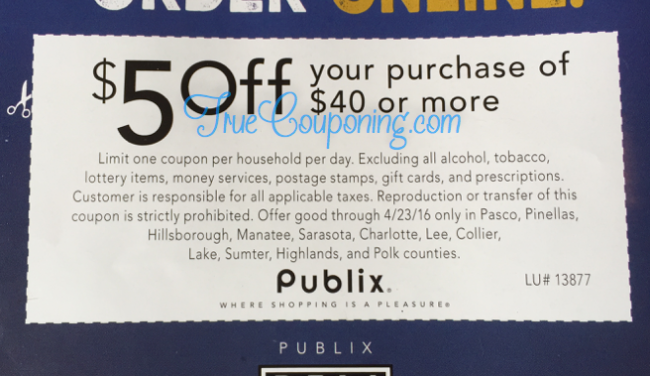 Publix $5 off $40 4-17-16 featured
