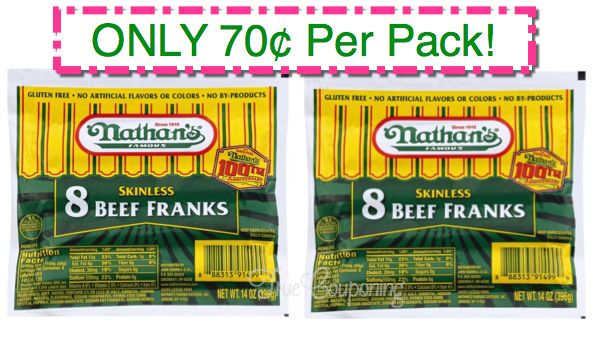 Fox Deal of the Week! Nathan's Hot Dogs Only $.70 Each PACK!!