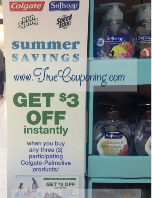 Publix Colgate-Palmolive "Summer Savings" Display Coupon: Save $3 Off (3) Participating Products (Valid till 7/23)