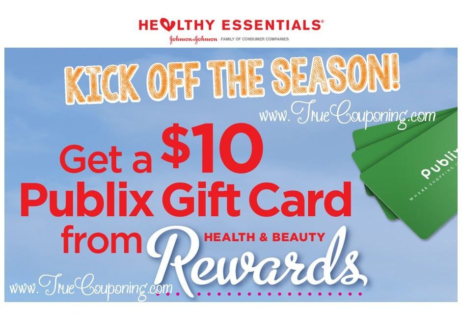 Publix Johnson & Johnson "Health & Beauty Rewards": Earn a FREE $10 Gift Card! ~ Ends 9/30!